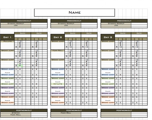 Workout Spreadsheet Template Excel from www.exceltrainingdesigns.com