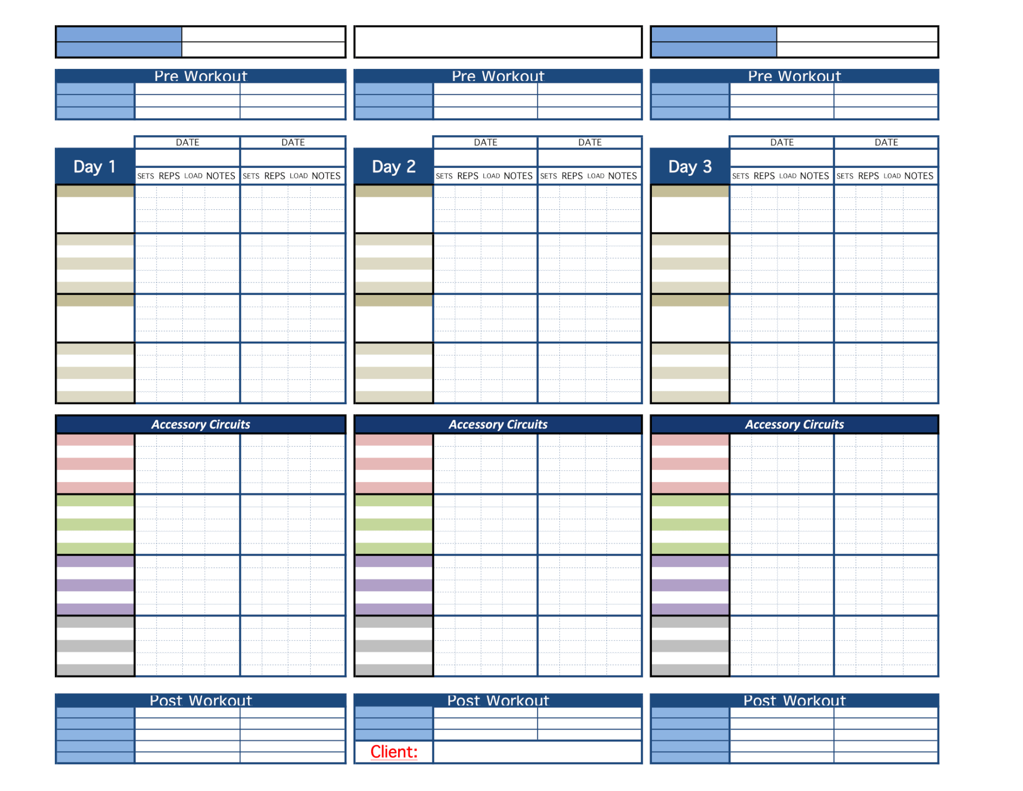 Pick Your PT Template - Excel Training Designs