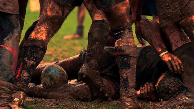 Rugby-Scrum